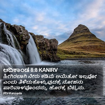 ಆದಿಕಾಂಡ 8:8 KANIRV Bible Verse Image