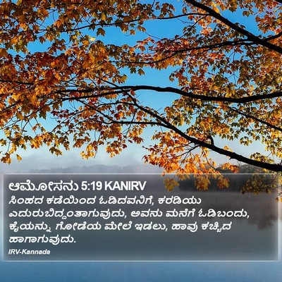 ಆಮೋಸನು 5:19 KANIRV Bible Verse Image