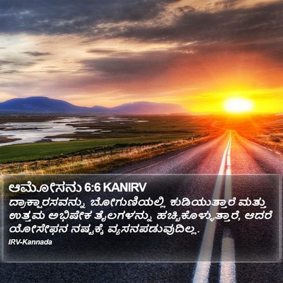 ಆಮೋಸನು 6:6 KANIRV Bible Verse Image