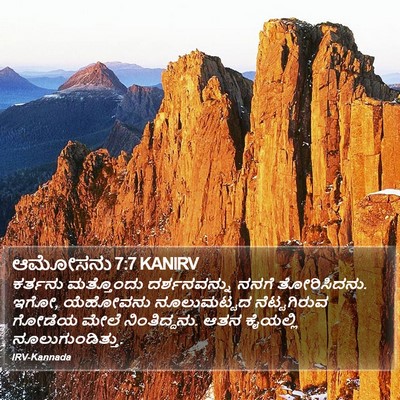 ಆಮೋಸನು 7:7 KANIRV Bible Verse Image