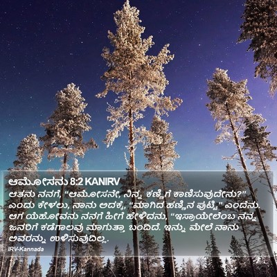 ಆಮೋಸನು 8:2 KANIRV Bible Verse Image