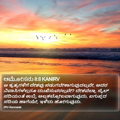 ಆಮೋಸನು 8:8 KANIRV Bible Verse Image