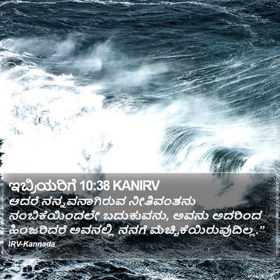 ಇಬ್ರಿಯರಿಗೆ 10:38 KANIRV Bible Verse Image