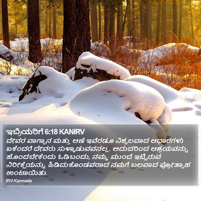 ಇಬ್ರಿಯರಿಗೆ 6:18 KANIRV Bible Verse Image