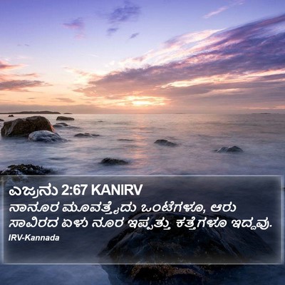 ಎಜ್ರನು 2:67 KANIRV Bible Verse Image