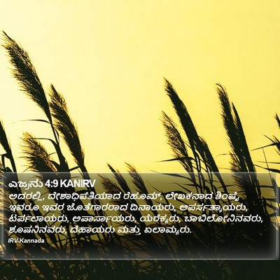 ಎಜ್ರನು 4:9 KANIRV Bible Verse Image