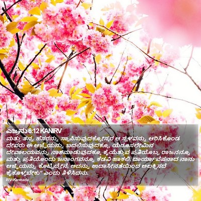 ಎಜ್ರನು 6:12 KANIRV Bible Verse Image