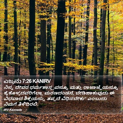 ಎಜ್ರನು 7:26 KANIRV Bible Verse Image