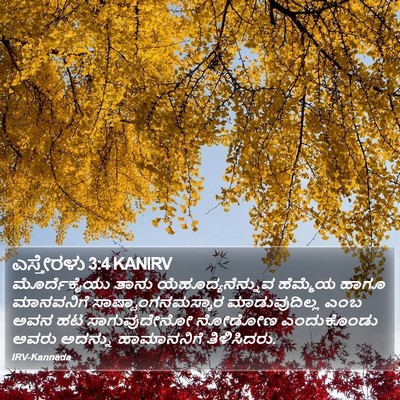 ಎಸ್ತೇರಳು 3:4 KANIRV Bible Verse Image