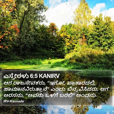 ಎಸ್ತೇರಳು 6:5 KANIRV Bible Verse Image