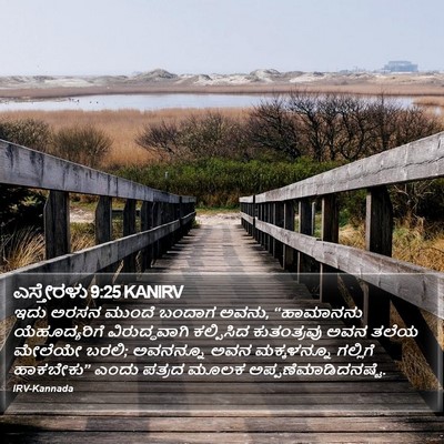 ಎಸ್ತೇರಳು 9:25 KANIRV Bible Verse Image
