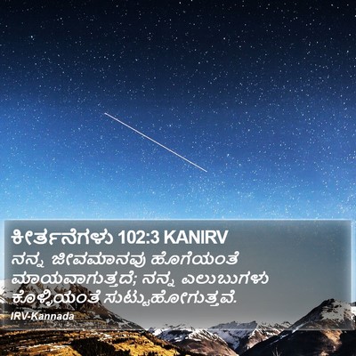 ಕೀರ್ತನೆಗಳು 102:3 KANIRV Bible Verse Image