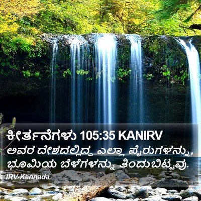 ಕೀರ್ತನೆಗಳು 105:35 KANIRV Bible Verse Image