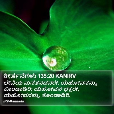 ಕೀರ್ತನೆಗಳು 135:20 KANIRV Bible Verse Image