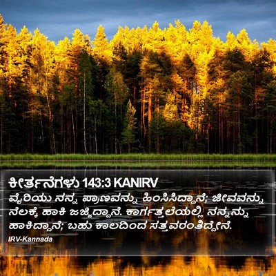 ಕೀರ್ತನೆಗಳು 143:3 KANIRV Bible Verse Image