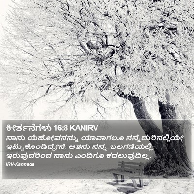 ಕೀರ್ತನೆಗಳು 16:8 KANIRV Bible Verse Image