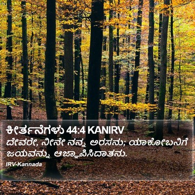 ಕೀರ್ತನೆಗಳು 44:4 KANIRV Bible Verse Image