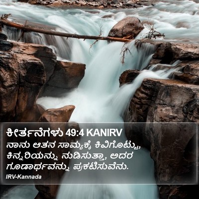 ಕೀರ್ತನೆಗಳು 49:4 KANIRV Bible Verse Image
