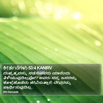 ಕೀರ್ತನೆಗಳು 53:4 KANIRV Bible Verse Image