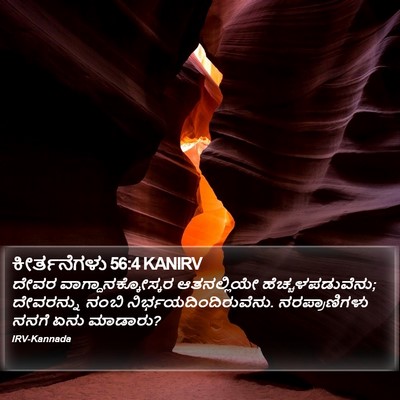 ಕೀರ್ತನೆಗಳು 56:4 KANIRV Bible Verse Image
