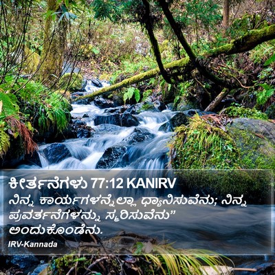 ಕೀರ್ತನೆಗಳು 77:12 KANIRV Bible Verse Image