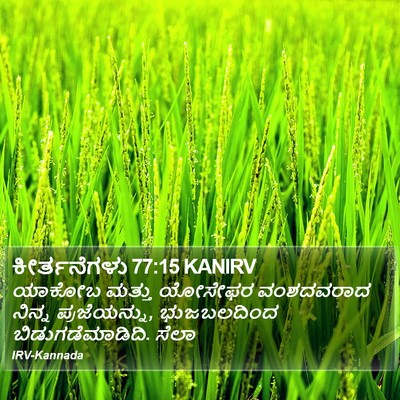 ಕೀರ್ತನೆಗಳು 77:15 KANIRV Bible Verse Image