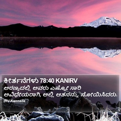ಕೀರ್ತನೆಗಳು 78:40 KANIRV Bible Verse Image