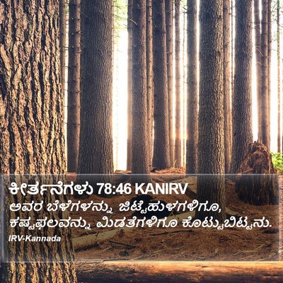 ಕೀರ್ತನೆಗಳು 78:46 KANIRV Bible Verse Image