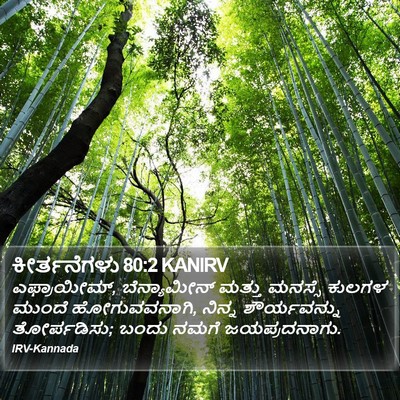 ಕೀರ್ತನೆಗಳು 80:2 KANIRV Bible Verse Image