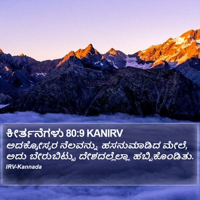 ಕೀರ್ತನೆಗಳು 80:9 KANIRV Bible Verse Image