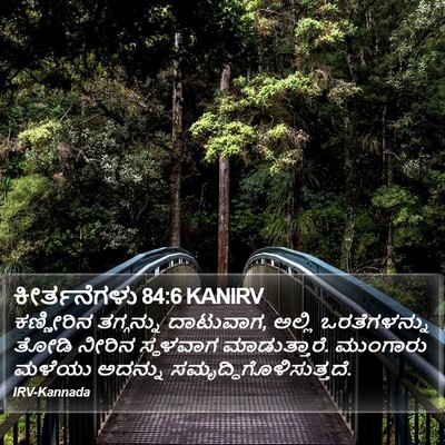 ಕೀರ್ತನೆಗಳು 84:6 KANIRV Bible Verse Image