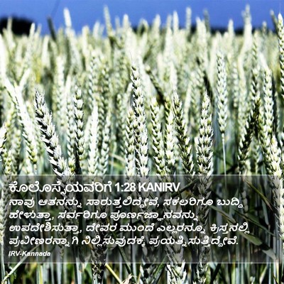 ಕೊಲೊಸ್ಸೆಯವರಿಗೆ 1:28 KANIRV Bible Verse Image