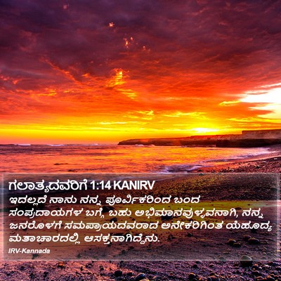 ಗಲಾತ್ಯದವರಿಗೆ 1:14 KANIRV Bible Verse Image
