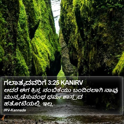 ಗಲಾತ್ಯದವರಿಗೆ 3:25 KANIRV Bible Verse Image