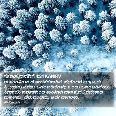 ಗಲಾತ್ಯದವರಿಗೆ 4:24 KANIRV Bible Verse Image