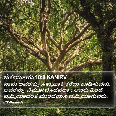 ಜೆಕರ್ಯನು 10:8 KANIRV Bible Verse Image