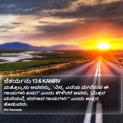 ಜೆಕರ್ಯನು 13:6 KANIRV Bible Verse Image