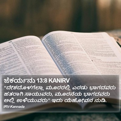 ಜೆಕರ್ಯನು 13:8 KANIRV Bible Verse Image