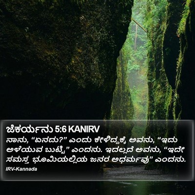 ಜೆಕರ್ಯನು 5:6 KANIRV Bible Verse Image