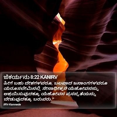 ಜೆಕರ್ಯನು 8:22 KANIRV Bible Verse Image