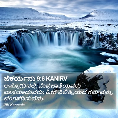 ಜೆಕರ್ಯನು 9:6 KANIRV Bible Verse Image