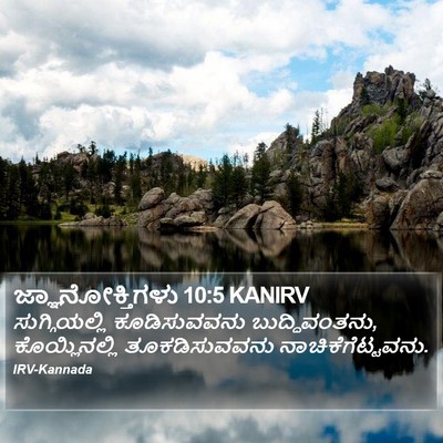 ಜ್ಞಾನೋಕ್ತಿಗಳು 10:5 KANIRV Bible Verse Image