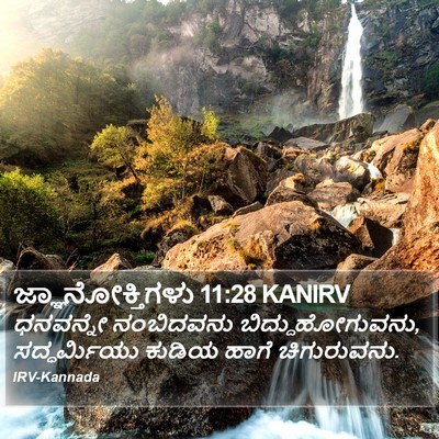 ಜ್ಞಾನೋಕ್ತಿಗಳು 11:28 KANIRV Bible Verse Image