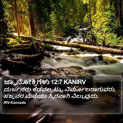 ಜ್ಞಾನೋಕ್ತಿಗಳು 12:7 KANIRV Bible Verse Image
