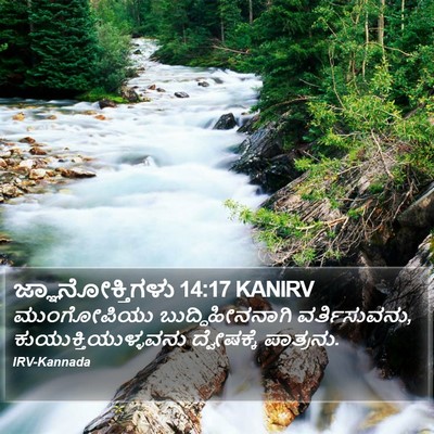 ಜ್ಞಾನೋಕ್ತಿಗಳು 14:17 KANIRV Bible Verse Image