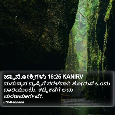 ಜ್ಞಾನೋಕ್ತಿಗಳು 16:25 KANIRV Bible Verse Image