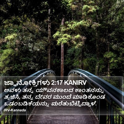 ಜ್ಞಾನೋಕ್ತಿಗಳು 2:17 KANIRV Bible Verse Image