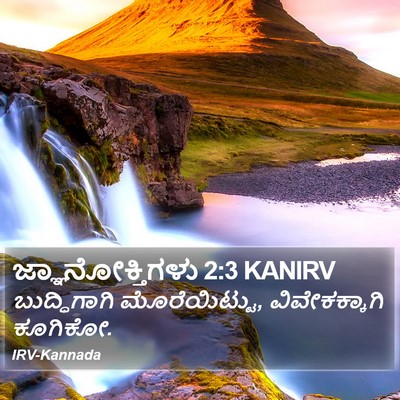 ಜ್ಞಾನೋಕ್ತಿಗಳು 2:3 KANIRV Bible Verse Image