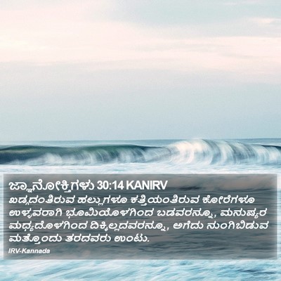 ಜ್ಞಾನೋಕ್ತಿಗಳು 30:14 KANIRV Bible Verse Image