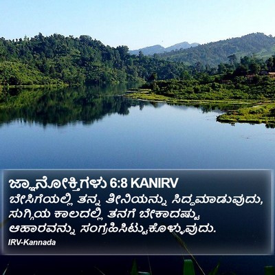 ಜ್ಞಾನೋಕ್ತಿಗಳು 6:8 KANIRV Bible Verse Image